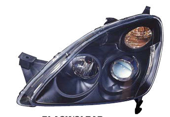 CR-V 02-06 ФАРА ЛИНЗОВАННАЯ, ДВУХЛАМПОВАЯ, ВНУТРИ ЧЕРНАЯ, ТЮНИНГ, КОМПЛ.- 2ШТ. 117-1104P-LD-2