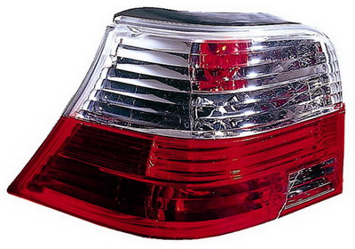 GOLF ФОНАРЬ ЗАДН ВНЕШН Л+П (КОМПЛЕКТ) ТЮНИНГ ПРОЗРАЧ ХРУСТАЛ КРАСН-БЕЛ 441-1935PXAE