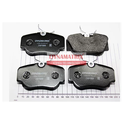 КОМПЛЕКТ КОЛОДОК ДЛЯ ДИСКОВЫХ ТОРМОЗОВ DBP669