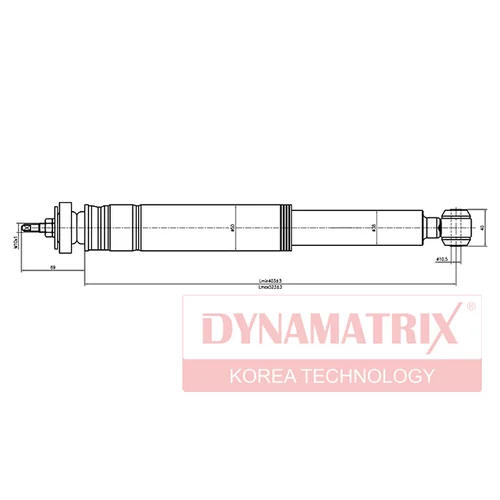 АМОРТИЗАТОР ПОДВЕСКИ ГАЗОНАПОЛНЕННЫЙ DSA553185