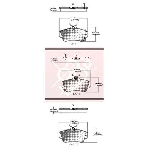 КОЛОДКИ ТОРМОЗНЫЕ ULTRA LIFE 1154000841 MX841