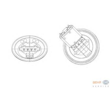 РЕЗИСТОР ВЕНТИЛЯТОРА 5HL351321-301