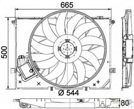   MB W220 2.8-5.0/55 AMG 98-05 8EW351040091