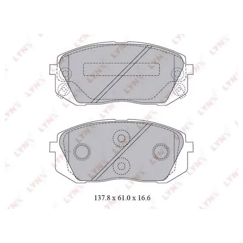 КОМПЛЕКТ КОЛОДОК ДЛЯ ДИСКОВЫХ ТОРМОЗОВ BD-3621