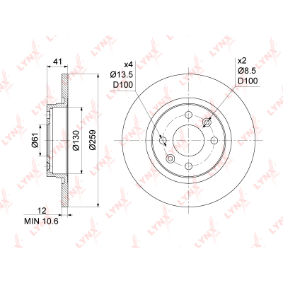 BN1123    (259X12) RENAULT LOGAN I-II 1.2-1.6 04> / SANDERO I-II 1.2-1.6 08> BN1123