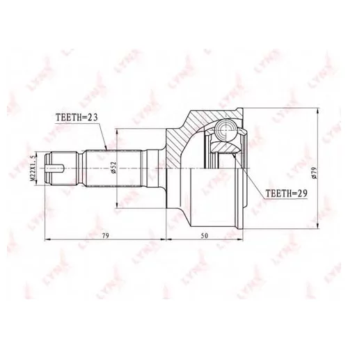 ШРУС НАРУЖНЫЙ HONDA FIT JAZZ CO-3413