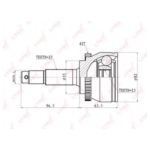 ШРУС НАРУЖНЫЙ ПЕРЕДНИЙ CO-5770A