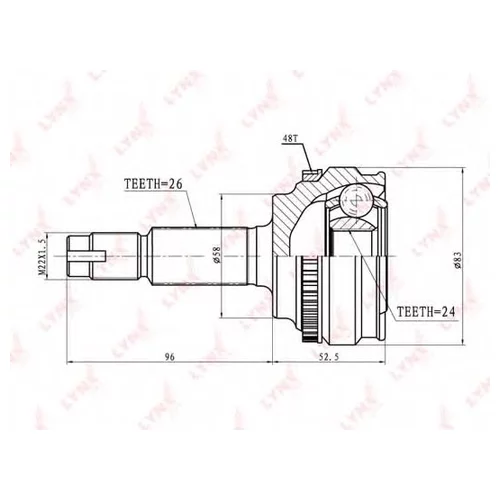 ���� �������� TOYOTA COROLLA (ZZE122) CO-7520A