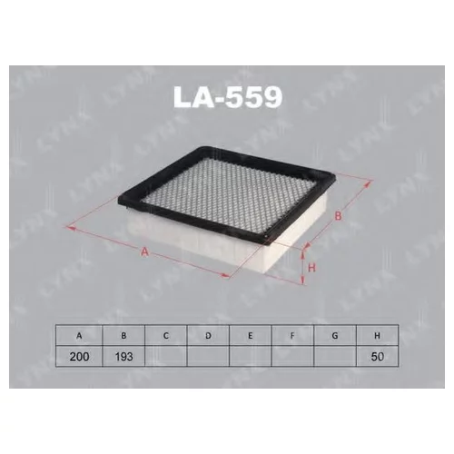 ВОЗДУШНЫЙ ФИЛЬТР HONDA INTEGRA EK3, HR-V, S-MX, ORTHIA, CIVIC / CIVIC FERIO D16A, B18B, B20B LA-559