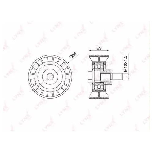РОЛИК ДОПОЛНИТЕЛЬНЫЙ РЕМНЯ ГРМ PB3006