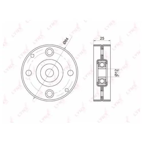 РОЛИК-НАТЯЖИТЕЛЬ РУЧЕЙКОВОГО РЕМНЯ PB5014