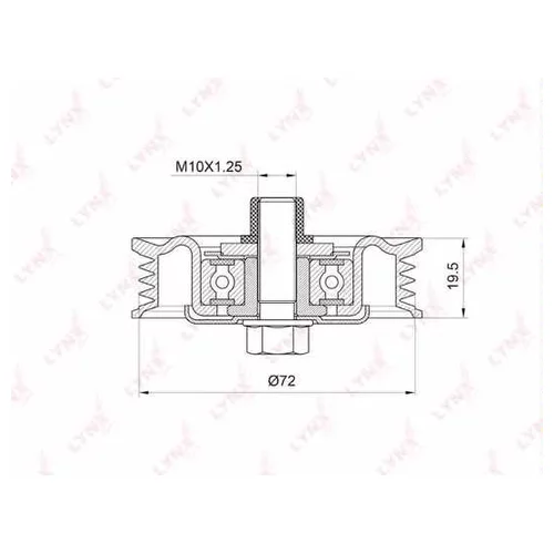 РОЛИК НАТЯЖНОЙ / ПРИВОДНОЙ HONDA ACCORD VI 1.6 98- PB5043