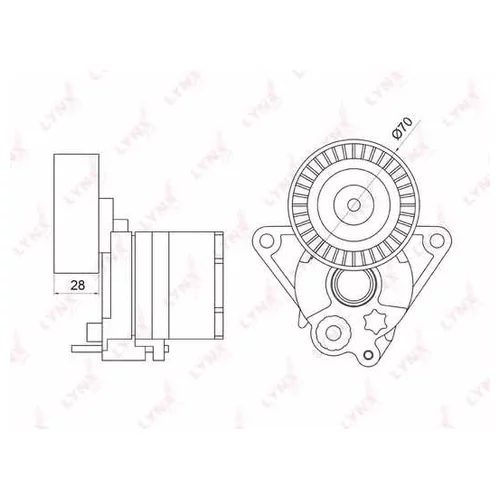РОЛИК НАТЯЖНОЙ PT3021