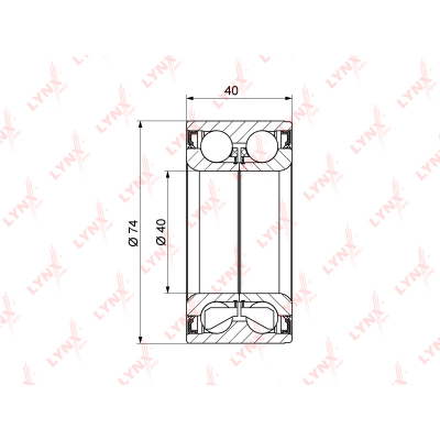    (40X40X74) AUDI A3 1.6-1.9D 96-03 / TT 1 / 8T-3.2 99-06, SKODA OCTAVIA(1U) WB1160