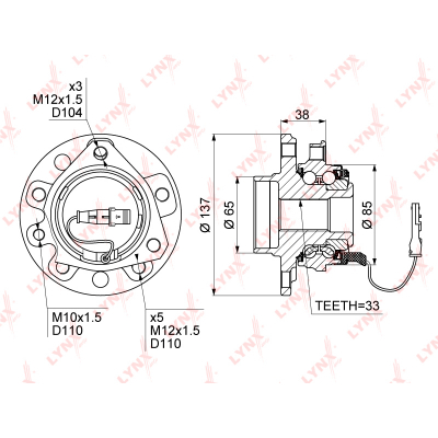  .   ( ABS, 5  ) OPEL ASTRA H 1.2-2.0T 04> / ZAFIRA B 1.6-2.2 05> WH-1086