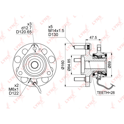 СТУПИЦА ПЕРЕДНЯЯ WH-1176