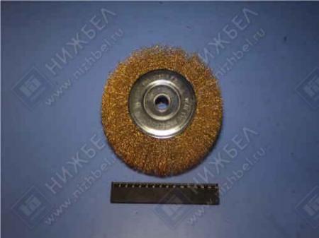 ЩЕТКА ДЛЯ УШМ 200 ММ ПОСАДКА 22 ММ ПЛОСКАЯ МЕТАЛИЧКСКАЯ 74668