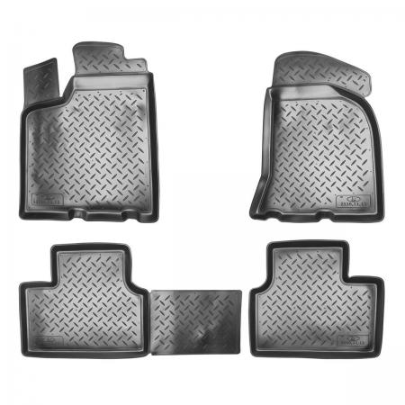 КОВРИКИ САЛОНА ПОЛИУРЕТАНОВЫЕ С БОРТОМ, КОМПЛЕКТ В--2110 (PO) (Z) NPL-PO-94-10