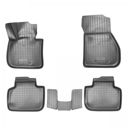 КОВРИКИ САЛОНА (ПОЛИУРЕТАН) BMW X1 (F48) 3D (2015-) {ЦВЕТ: СЕРЫЙ} NPA11-C07-510GREY