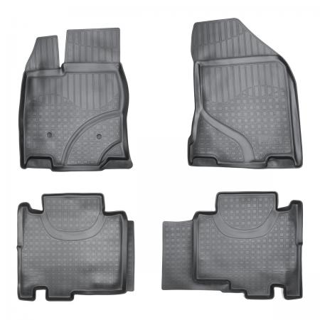 КОВРИКИ САЛОНА (ПОЛИУРЕТАН) FORD EDGE (2014-) {СЕРЫЙ} NPA11-C22-120GREY