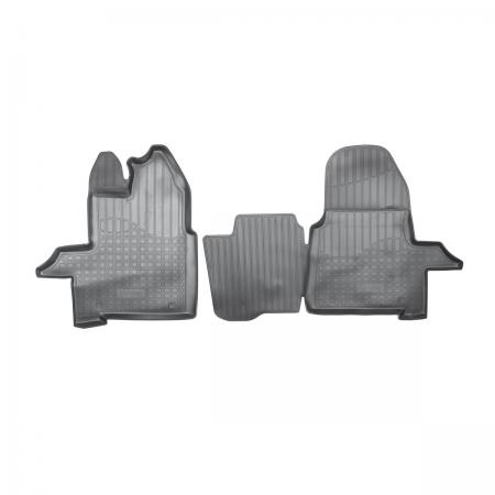 КОВРИКИ САЛОНА (ПОЛИУРЕТАН) FORD TRANSIT (2014-) (ПЕР) {БЕЖЕВЫЙ} NPA11-C22-730Beige