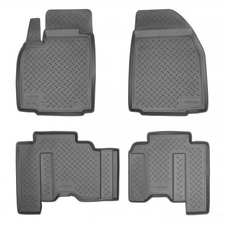 КОВРИКИ САЛОНА (ПОЛИУРЕТАН) MAZDA CX-9 (2008-) {СЕРЫЙ} NPL-PO-55-71GREY