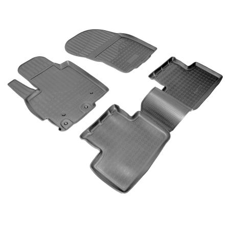 КОВРИКИ САЛОНА (П/У) MITSUBISHI ASX (МИТСУБИШИ ASX)(2010-) (2010-) / PEUGEOT (ПЕЖО) 4008 (2012-) (СЕРЫЕ) (ПЕРЕМЫЧКА) NPL-PO-59-05Grey
