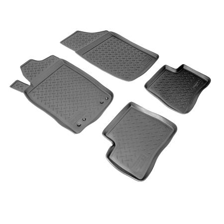 КОВРИКИ САЛОНА (ПОЛИУРЕТАН) PEUGEOT 206 (1998-2009) {СЕРЫЙ} NPL-PO-64-26GREY