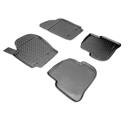 КОВРИКИ САЛОНА (ПОЛИУРЕТАН) VOLKSWAGEN POLO SD (2010-) {СЕРЫЙ} NPL-PO-95-42GREY