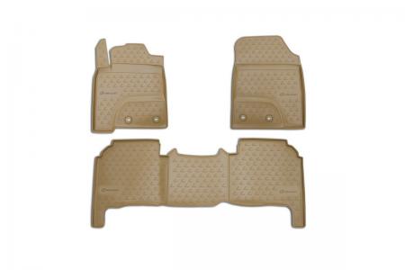 КОВРИКИ В САЛОН LEXUS LX570, 2012-> 5 МЕСТ, 3 ШТ. (ПОЛИУРЕТАН,БЕЖЕВЫЕ) NLC2920212k