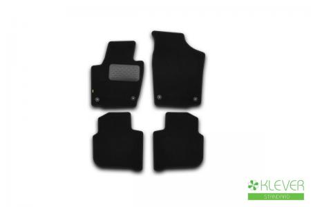 КОВРИКИ В САЛОН KLEVER STANDARD SKODA  RAPID 2012->, СЕД., 4 ШТ.(ТЕКСТИЛЬ) KVR02451701210kh