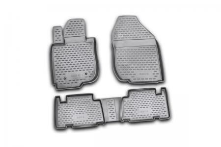 КОВРИКИ В САЛОН TOYOTA RAV4 LONG 01/2006->, 4 ШТ. (ПОЛИУРЕТАН, СЕРЫЕ) NLC4818211