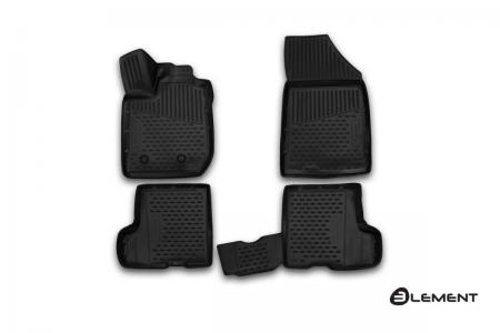 КОВРИКИ 3D В САЛОН LADA XRAY, 2015->, (КОМПЛ. БЕЗ ЯЩИКА), 4 ШТ. (ПОЛИУРЕТАН) ELEMENT3D5237210k