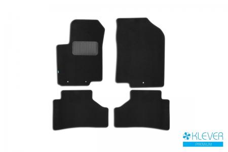 КОВРИКИ В САЛОН KLEVER PREMIUM HYUNDAI SOLARIS 2011-2016, ХБ., СЕД., 4 ШТ. (ТЕКСТИЛЬ) KVR03204522110kh