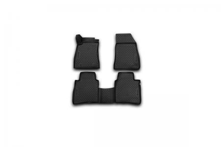 КОВРИКИ 3D В САЛОН NISSAN TIIDA, 2015->, 4 ШТ. (ПОЛИУРЕТАН) NLC.36.56.210k