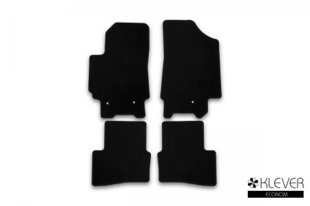 КОВРИКИ В САЛОН KLEVER ECONOM HYUNDAI CRETA 2016->, КРОСС., 4 ШТ. (ТЕКСТИЛЬ) KLEVER01206001200k