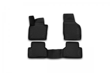 КОВРИКИ 3D В САЛОН AUDI Q3, 2015->, АКПП, 4 ШТ. (ПОЛИУРЕТАН) CARAUD00001