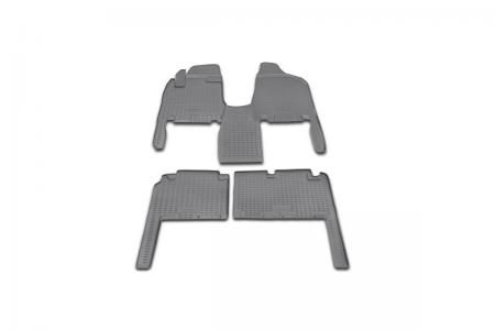 КОВРИКИ В САЛОН KIA CARNIVAL АКПП 2006->, 4 ШТ. (ПОЛИУРЕТАН) NLC.25.16.210