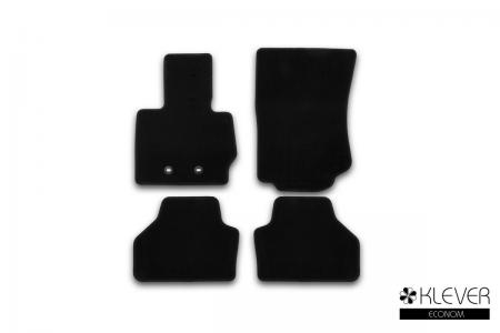 КОВРИКИ В САЛОН KLEVER ECONOM BMW X3 F25, 2010 - 2016, КРОСС., 4 ШТ. (ТЕКСТИЛЬ) KVR01051601200k