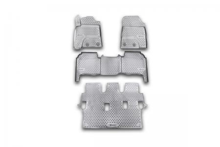 КОВРИКИ В САЛОН TOYOTA LAND CRUISER 200, 2012-2015 4 ШТ. (ПОЛИУРЕТАН,БЕЖЕВЫЕ) NLC4853212k
