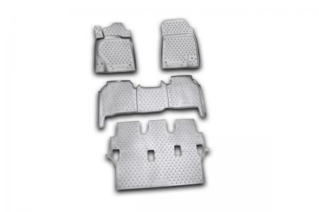 КОВРИКИ В САЛОН LEXUS LX570 2007-2012, 4 ШТ. (ПОЛИУРЕТАН, СЕРЫЕ) NLC2907211K