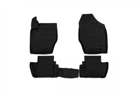 КОВРИКИ 3D В САЛОН PEUGEOT 408, 2012-> 4 ШТ. (ПОЛИУРЕТАН) CARPGT10031k