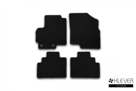 КОВРИКИ В САЛОН KLEVER ECONOM CHERY TIGGO (T21) 2014-2017, 2017->, 4 ШТ. (ТЕКСТИЛЬ) KVR01631401200k