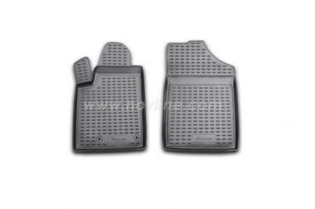 КОВРИКИ В САЛОН 2 ЧАСТИ ПЕРЕДНИЕ (БОРТ, ЧЁРНЫЕ, ПОЛИУРЕТАН)PEUGEOT PARTNER NLC.38.08.210