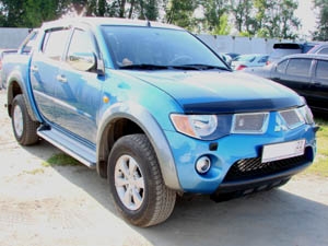 ДЕФЛЕКТОР КАПОТА ТЕМНЫЙ MITSUBISHI PAJERO SPORT 2008-2015, L200 2006-2015 NLDSMIL2000612