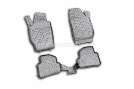 КОВРИКИ ВНУТРИСАЛОННЫЕ SKODA FABIA 2007-> КТ. (ПОЛИУРЕТАН) NLC.45.06.210k