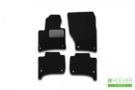 КОВРИКИ В САЛОН KLEVER STANDARD VOLKSWAGEN TOUAREG 2010-2018, ВНЕД., 4 ШТ. (ТЕКСТИЛЬ) KVR02513601210kh