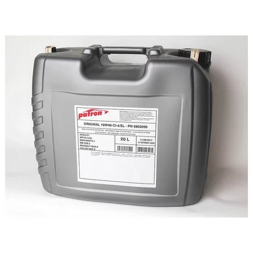    20-     ACEA E7 / A3 / B4, API CI-4 / SL, CUMMINS CES 20076 / 20077 / 20078, DEUTZ DQC-III-10 10W40 CI-4/SL 20L ORIGINAL