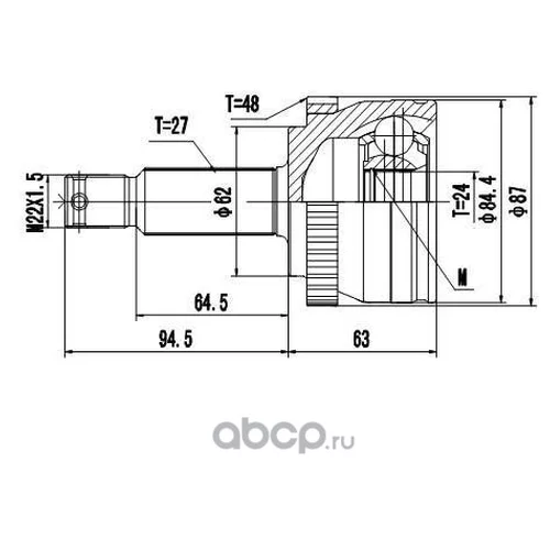 КЛИПСА ПЛАСТМАССОВАЯ HONDA, HY, KIA, MITSUBISHI, TOYOTA ПРИМЕНЯЕМОСТЬ: УНИВЕРСАЛЬНАЯ P370145