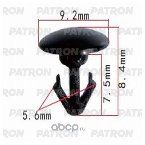 КЛИПСА ПЛАСТМАССОВАЯ FORD,MAZDA ПРИМЕНЯЕМОСТЬ: КАПОТ P370958